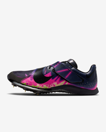 Nike Long Jump Elite Glam Leichtathletik-Sprung-Spikes – Pink Blast/Blue Void/Electric Green/Schwarz