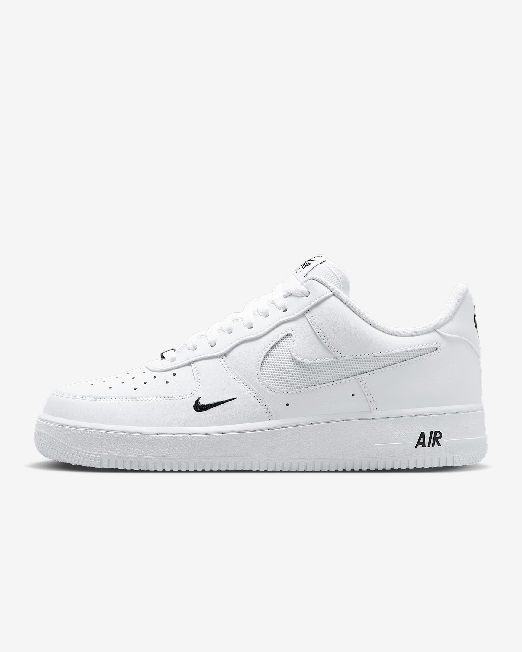Nike Air Force 1 '07 LV8 Schuh (Herren) – Weiß/Schwarz/Reflect Silver