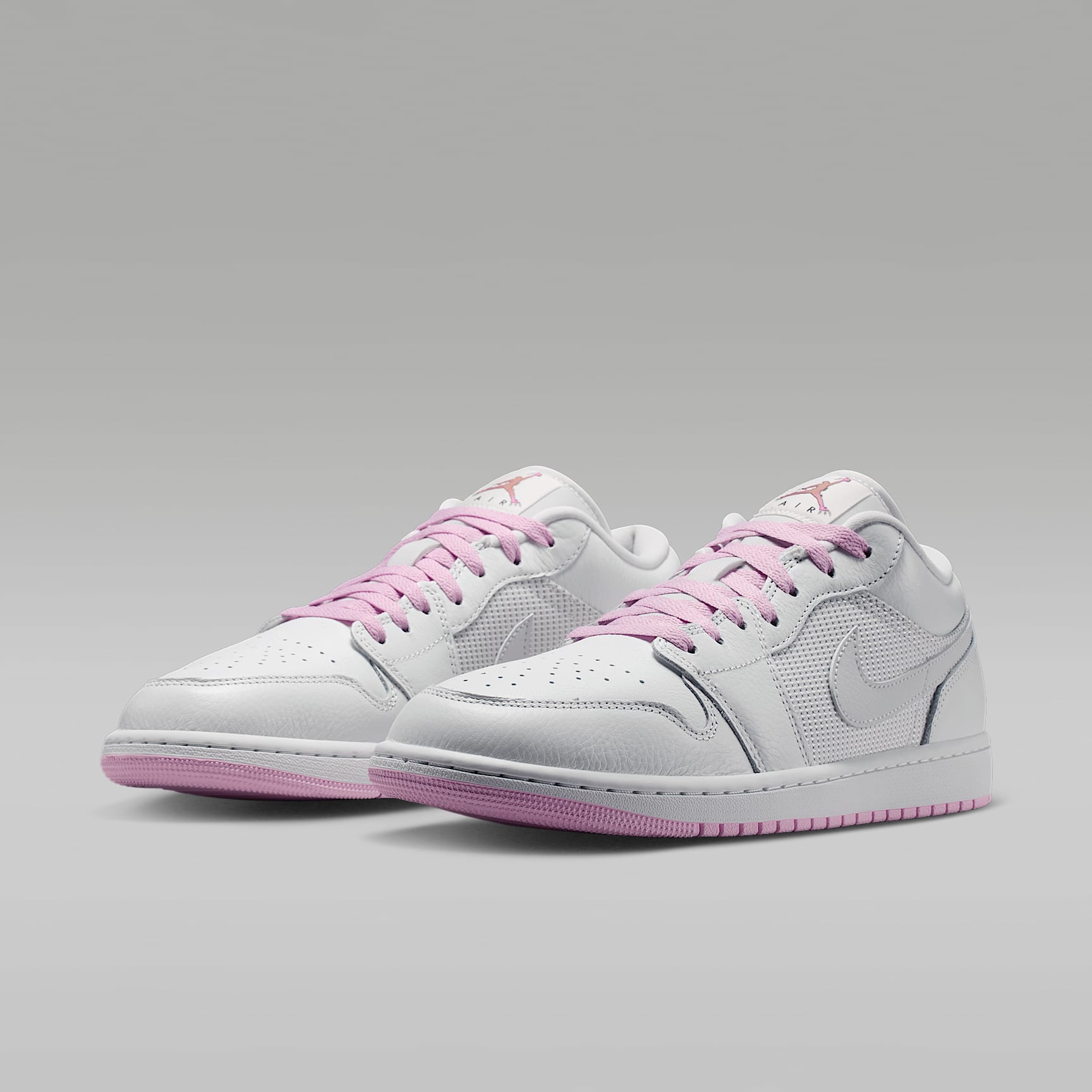 Air Jordan 1 Low SE Herrenschuh – Summit White/Light Arctic Pink/Silber