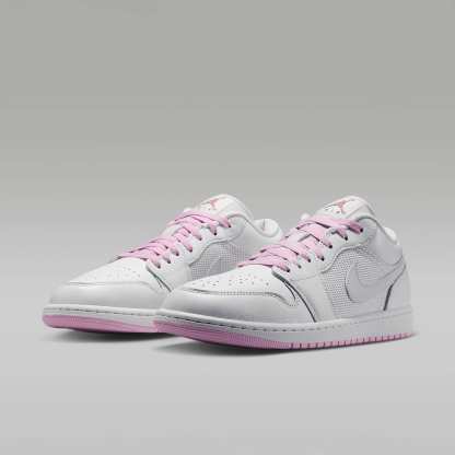 Air Jordan 1 Low SE Herrenschuh – Summit White/Light Arctic Pink/Silber