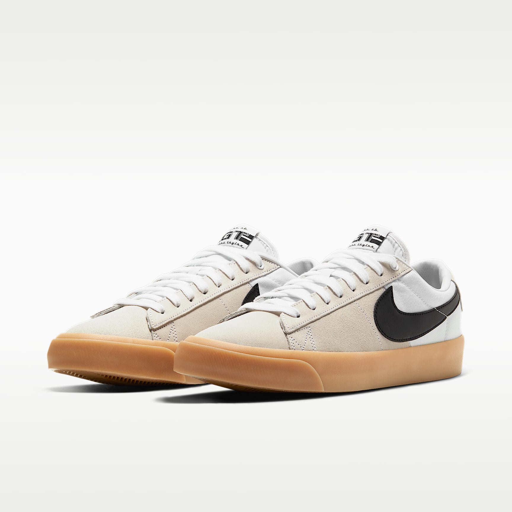 Nike SB Zoom Blazer Low Pro GT Skateboardschuh – Weiß/Weiß/Weiß/Schwarz
