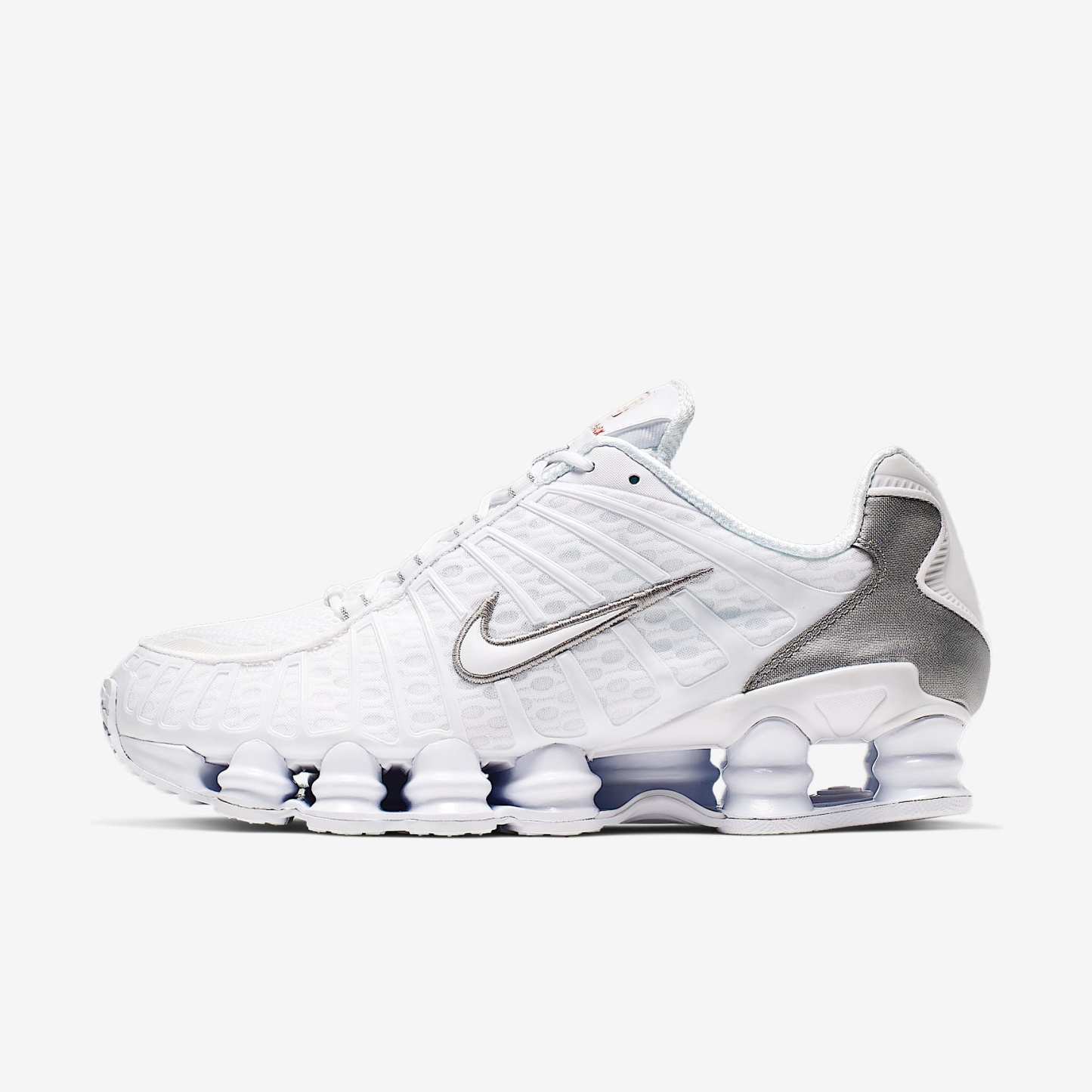 Nike Shox TL Herrenschuh – Weiß/Metallic Silver/Max Orange/Weiß