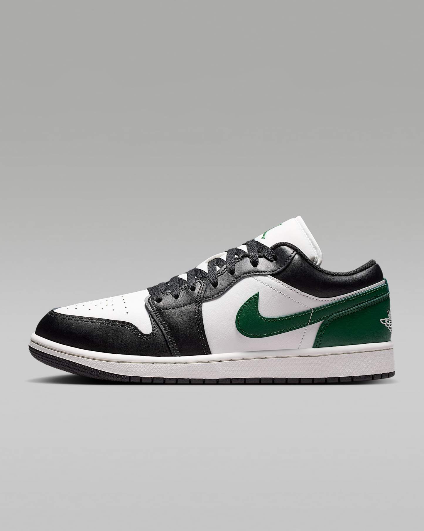 Air Jordan 1 Low Herrenschuh – Schwarz/Gorge Green/Summit White