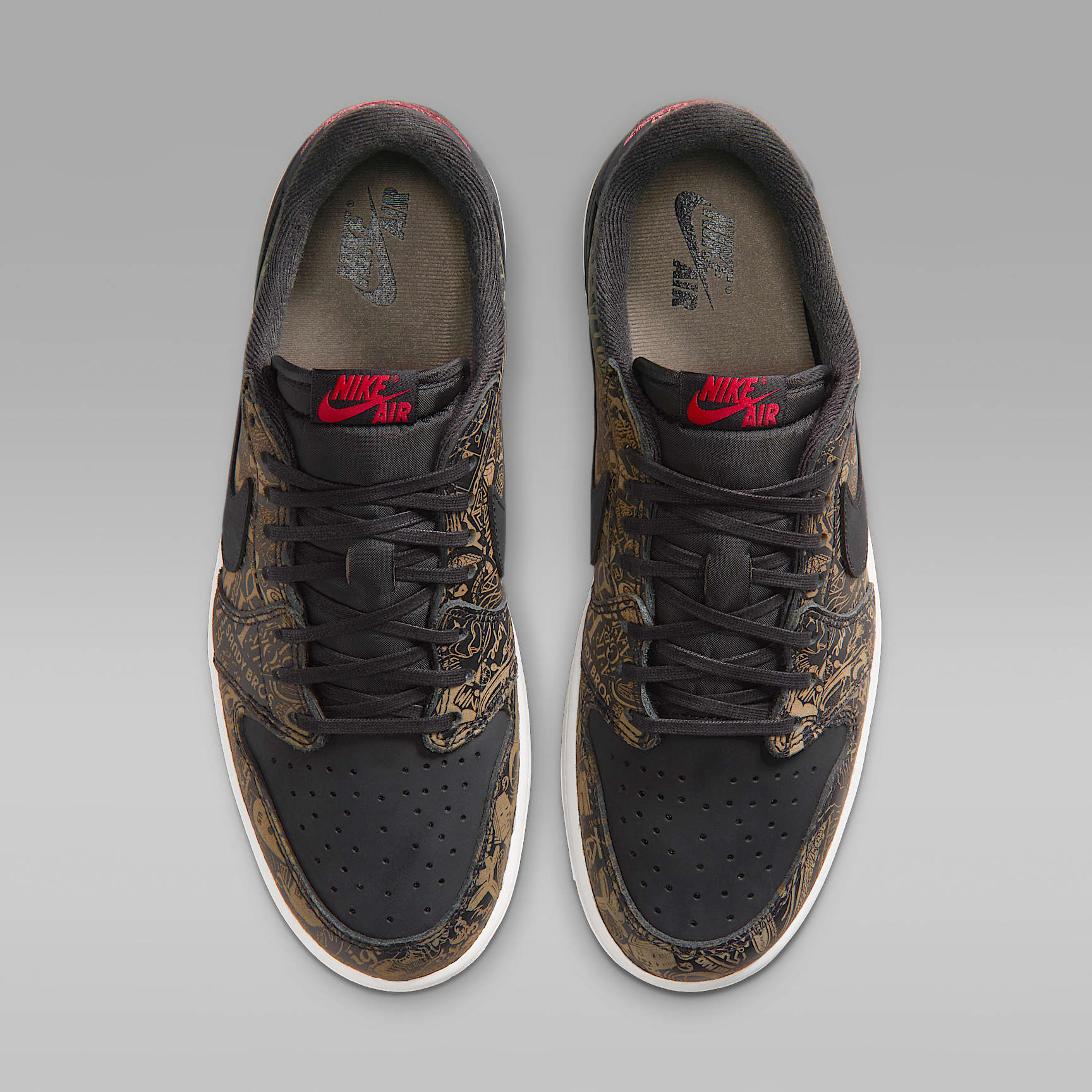 Air Jordan 1 Low OG "Laser" Schuh (Herren) – Schwarz/Summit White/Summit White/Varsity Red