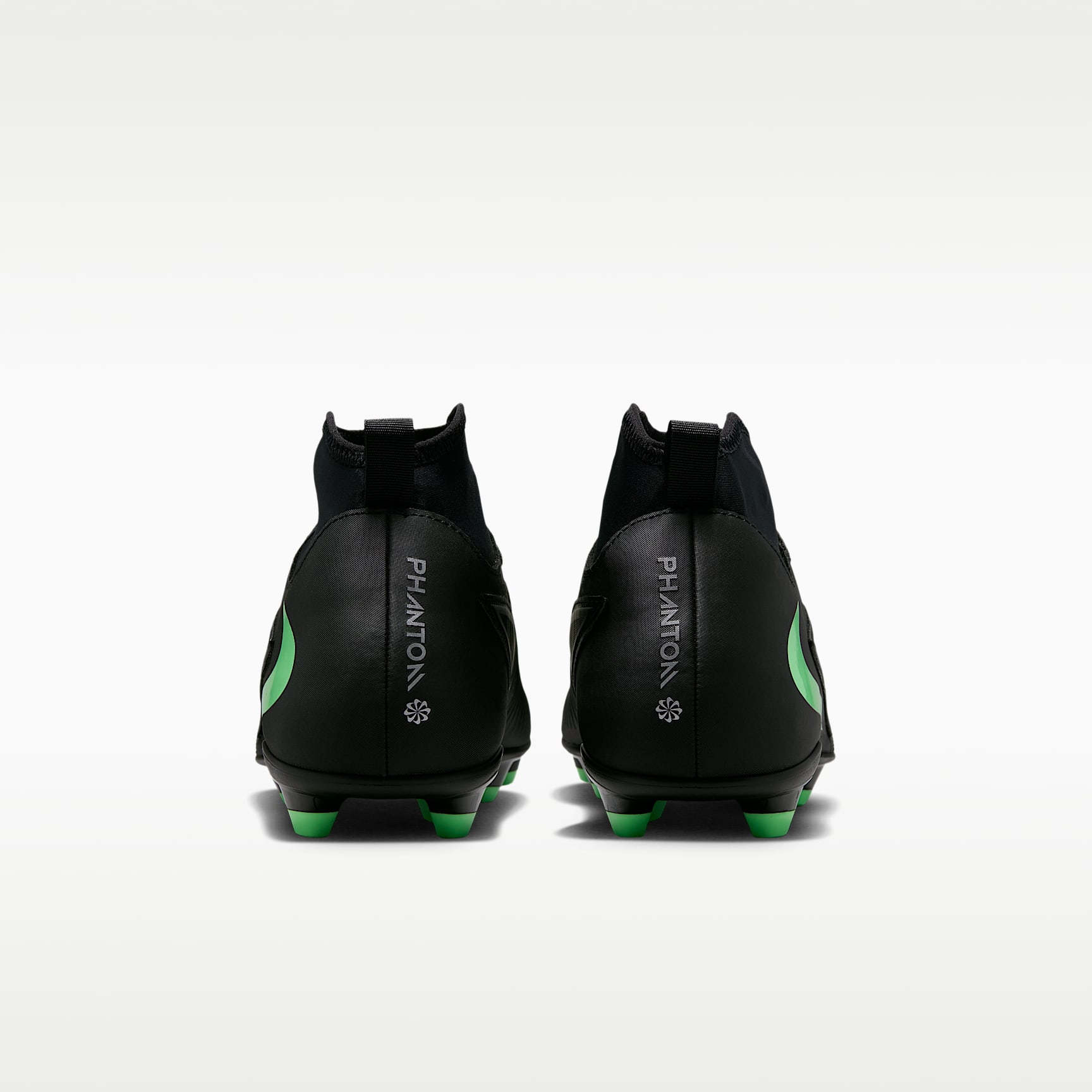 Nike Phantom 6 High Club Fußballschuh für verschiedene Böden – Schwarz/Schwarz/Illusion Green