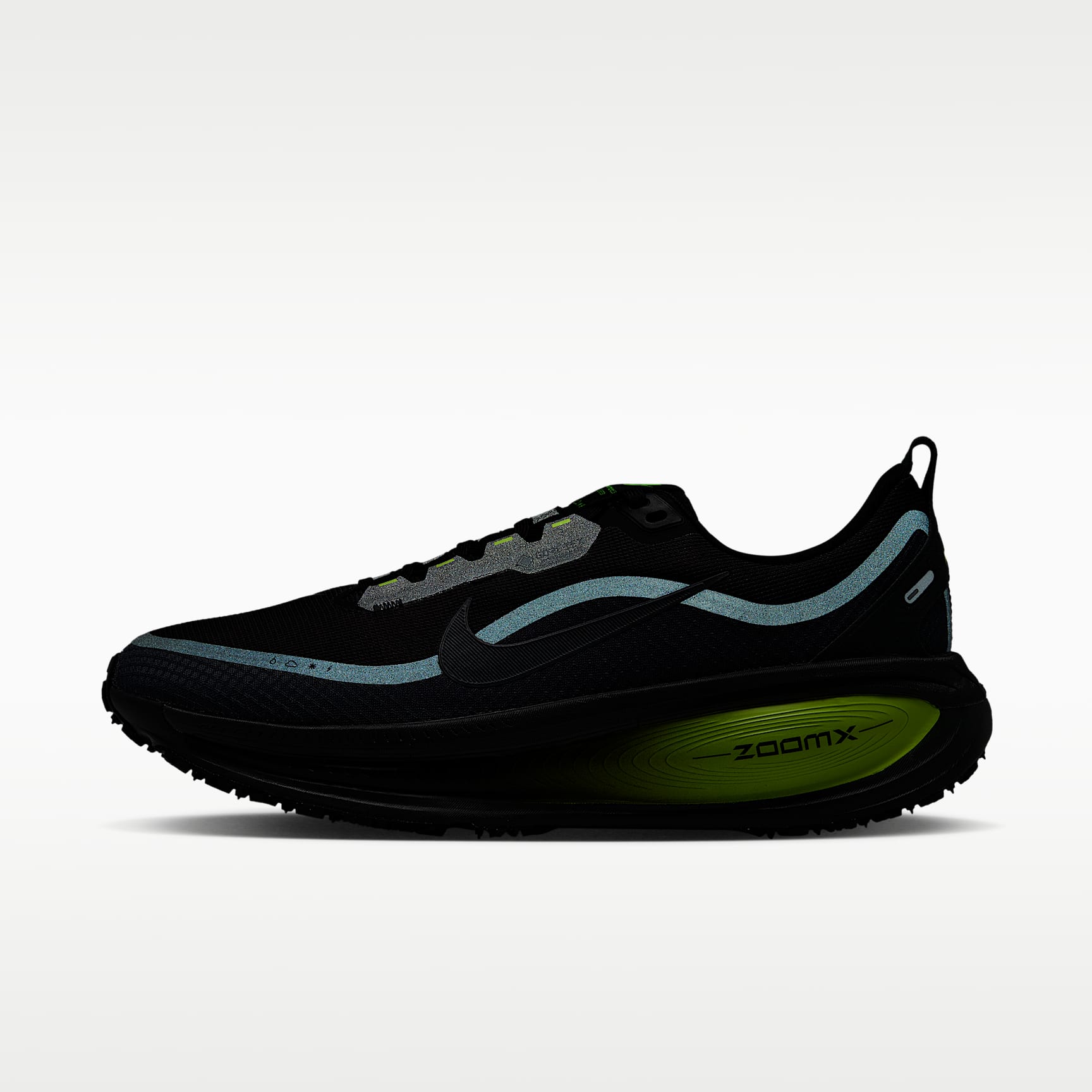 Nike Vomero 18 GORE-TEX wasserdichter Straßenlaufschuh mit reflektierenden Akzenten (Herren) – Anthracite/Lemon Venom/Schwarz