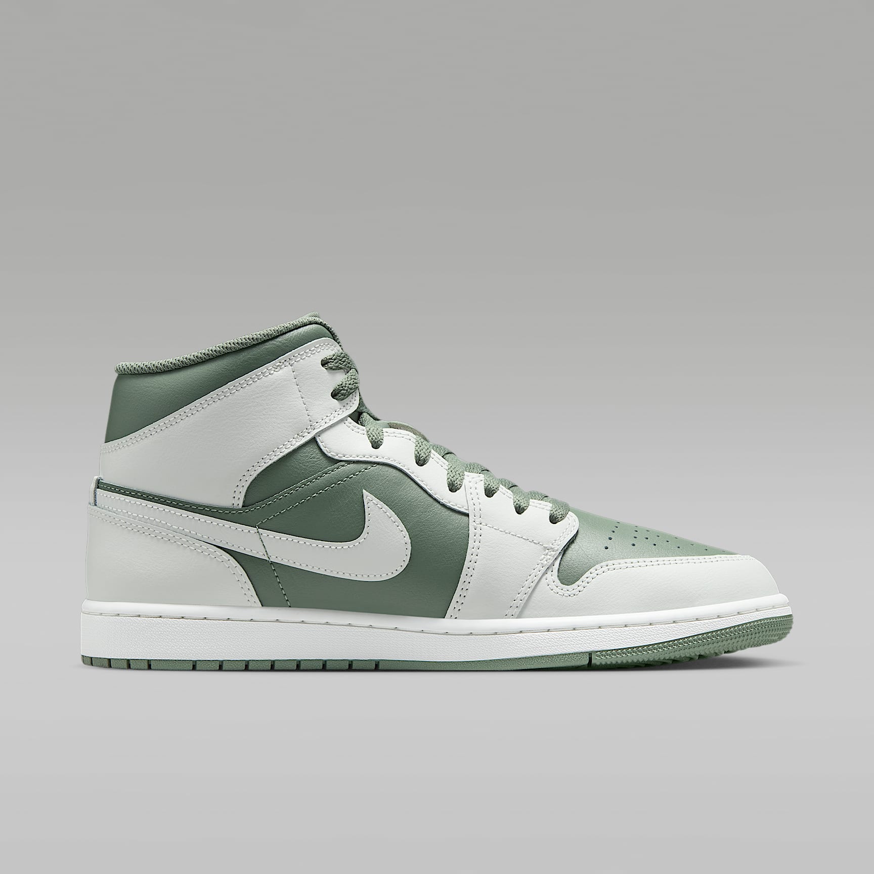 Air Jordan 1 Mid Herrenschuh – Summit White/Vintage Lichen