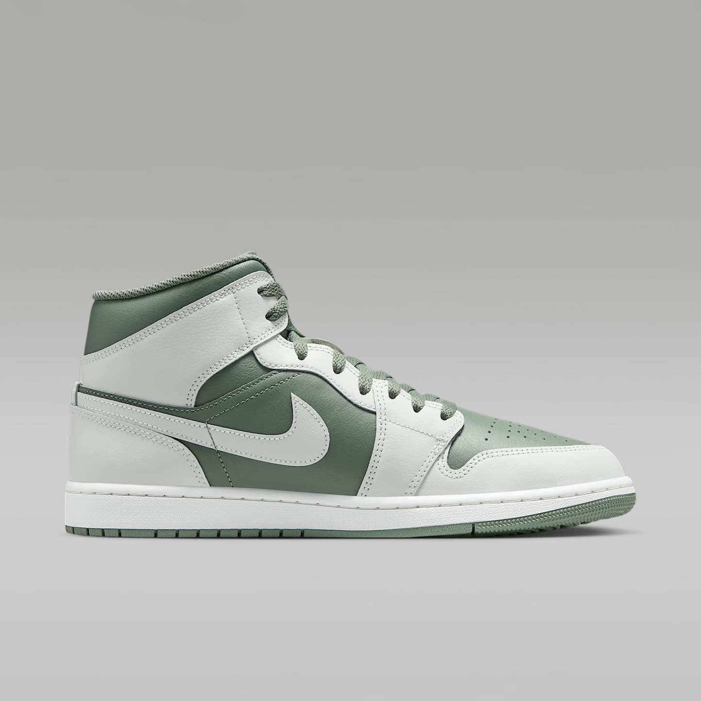 Air Jordan 1 Mid Herrenschuh – Summit White/Vintage Lichen
