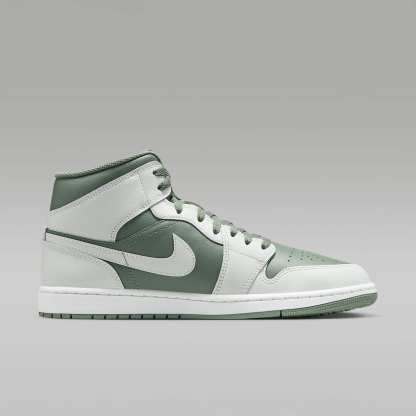 Air Jordan 1 Mid Herrenschuh – Summit White/Vintage Lichen