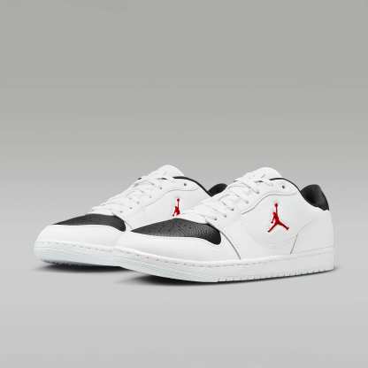 Jordan Court Connect Low Herrenschuhe – Weiß/Schwarz/Gym Red
