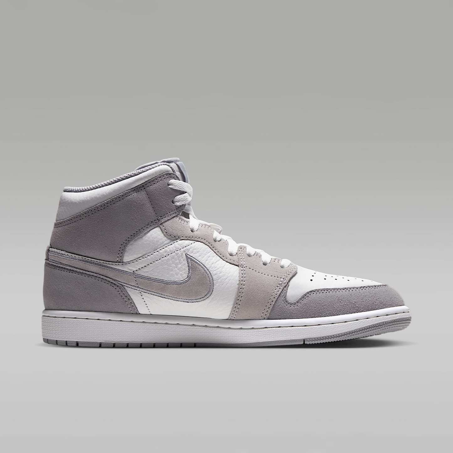 Air Jordan 1 Mid SE Schuh (Herren) – Summit White/Wolf Grey/Pure Platinum