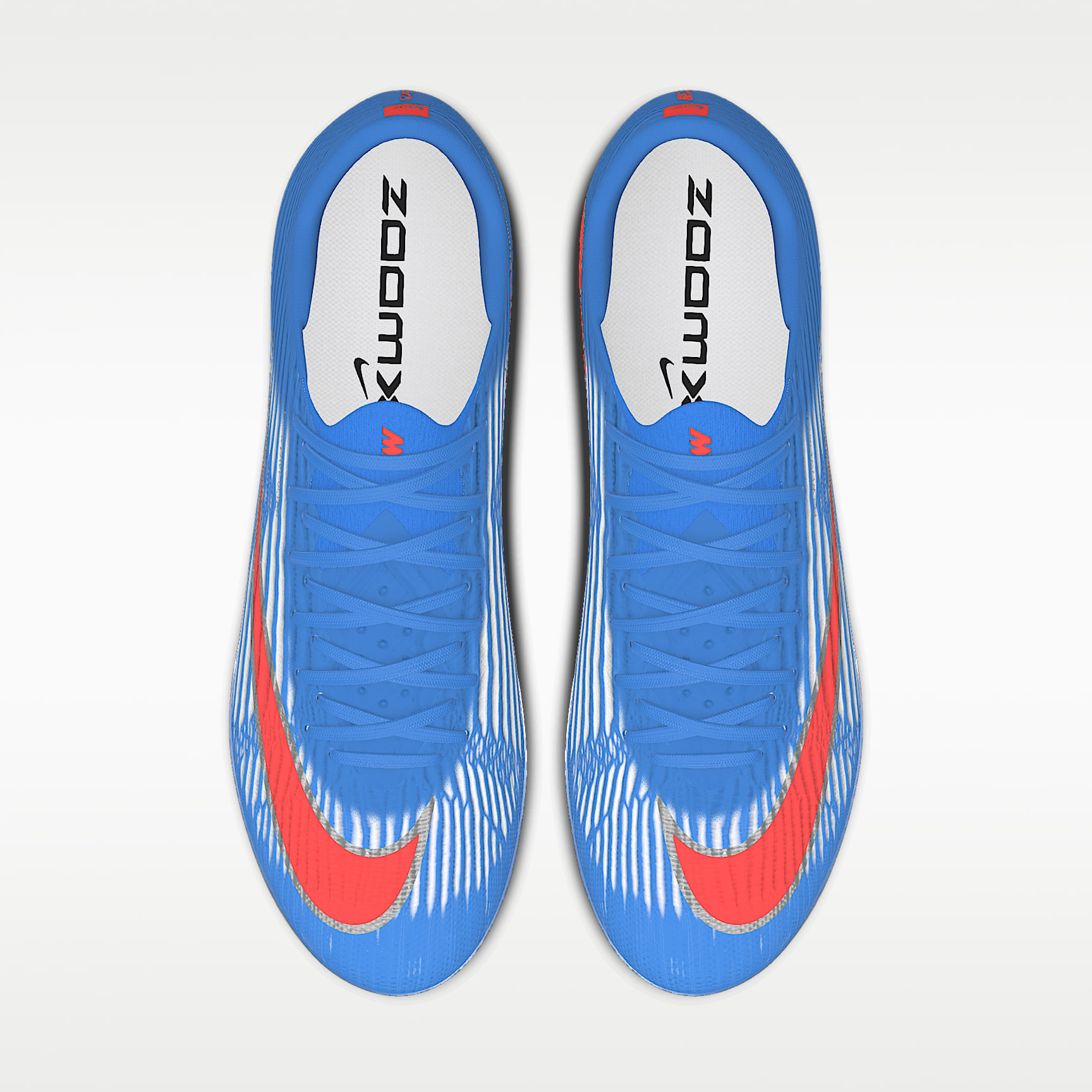 Nike Mercurial Superfly 11 Elite By You personalisierbarer Low-Top-Fußballschuh für normalen Rasen – Light Photo Blue/Light Photo Blue