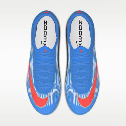 Nike Mercurial Superfly 11 Elite By You personalisierbarer Low-Top-Fußballschuh für normalen Rasen – Light Photo Blue/Light Photo Blue