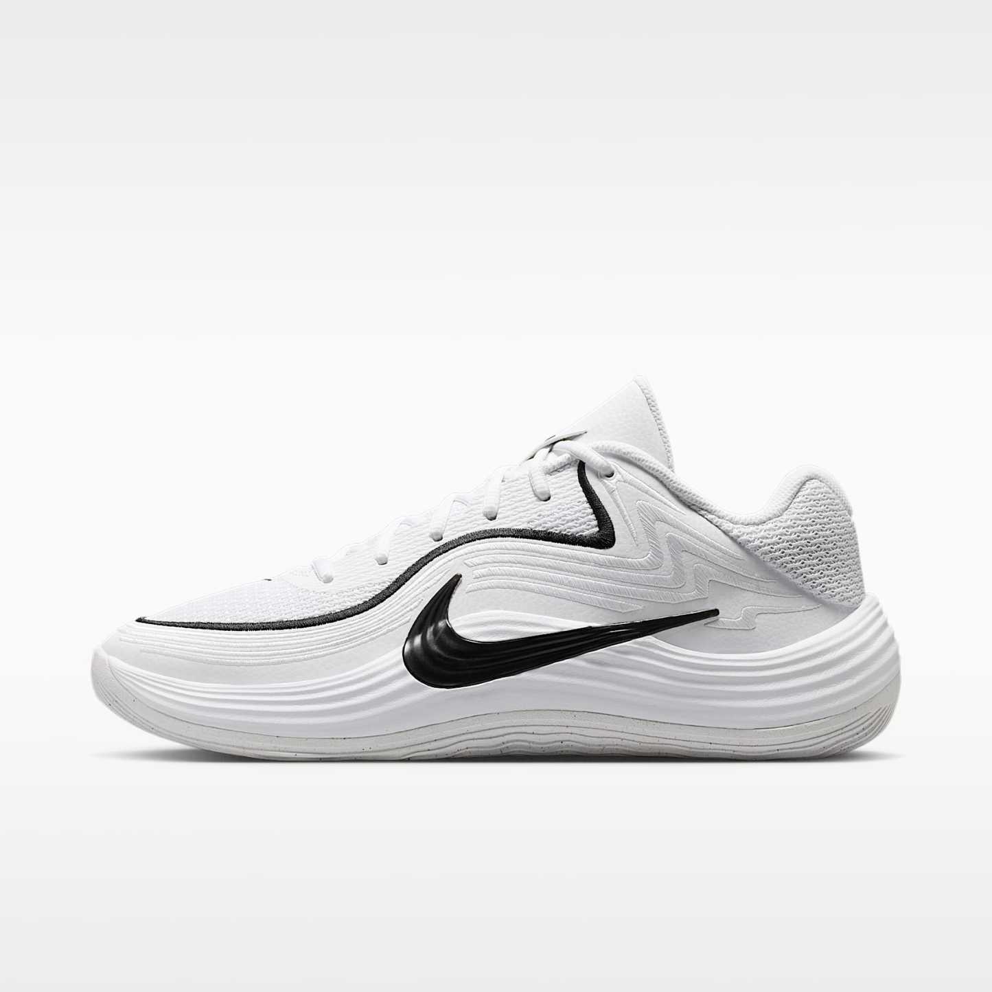 Nike Precision 8 Low Basketballschuh (Herren) – Weiß/Schwarz/Schwarz