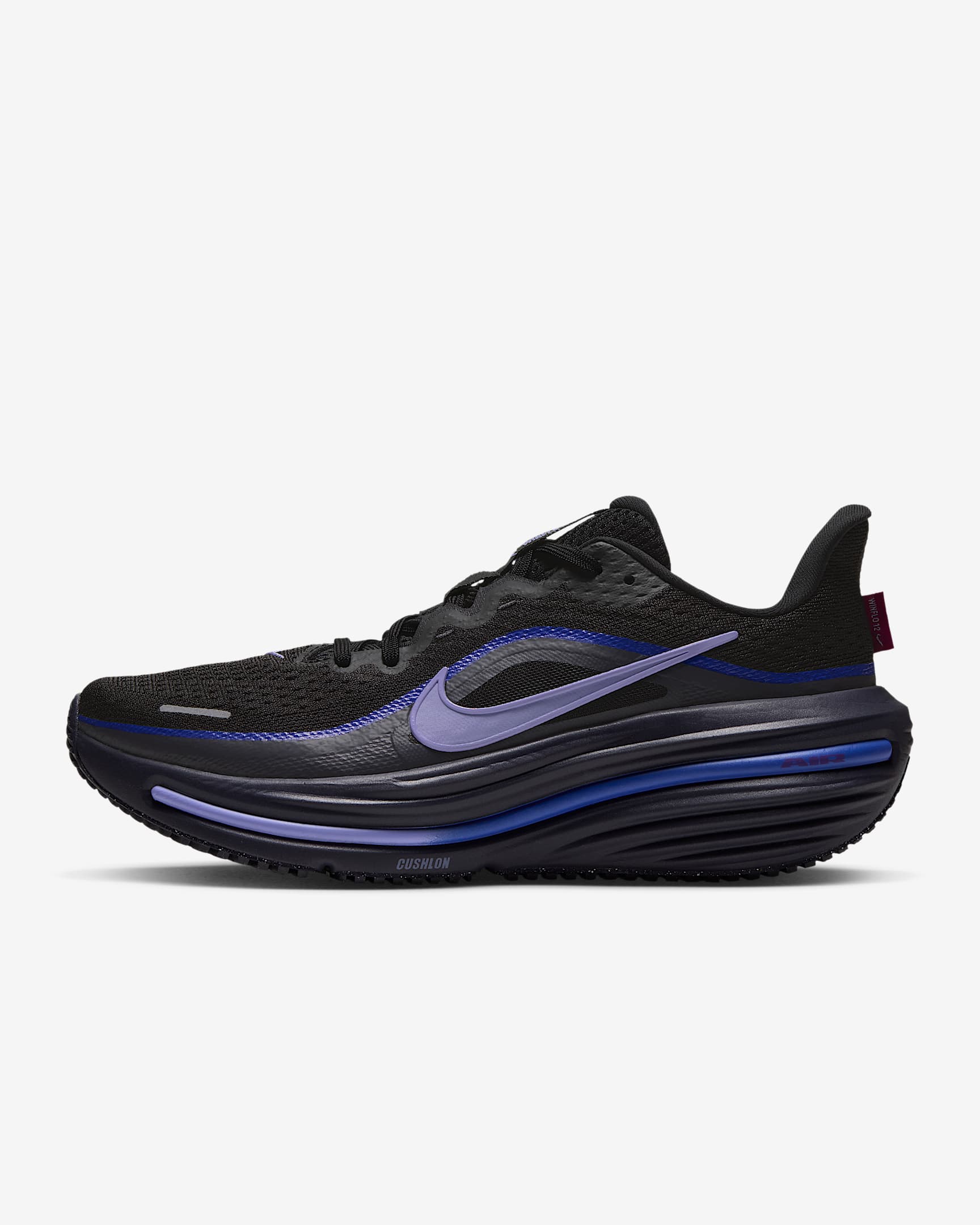 Nike Winflo 12 Straßenlaufschuh (Damen) – Schwarz/Gridiron/Persian Violet/Purple Pulse
