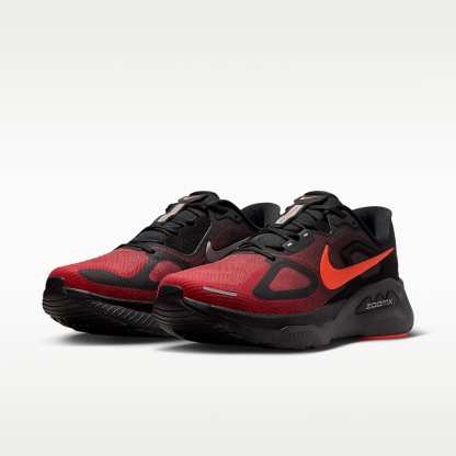 Nike Structure Plus Straßenlaufschuh (Herren) – Schwarz/University Red/Dark Smoke Grey/Bright Crimson