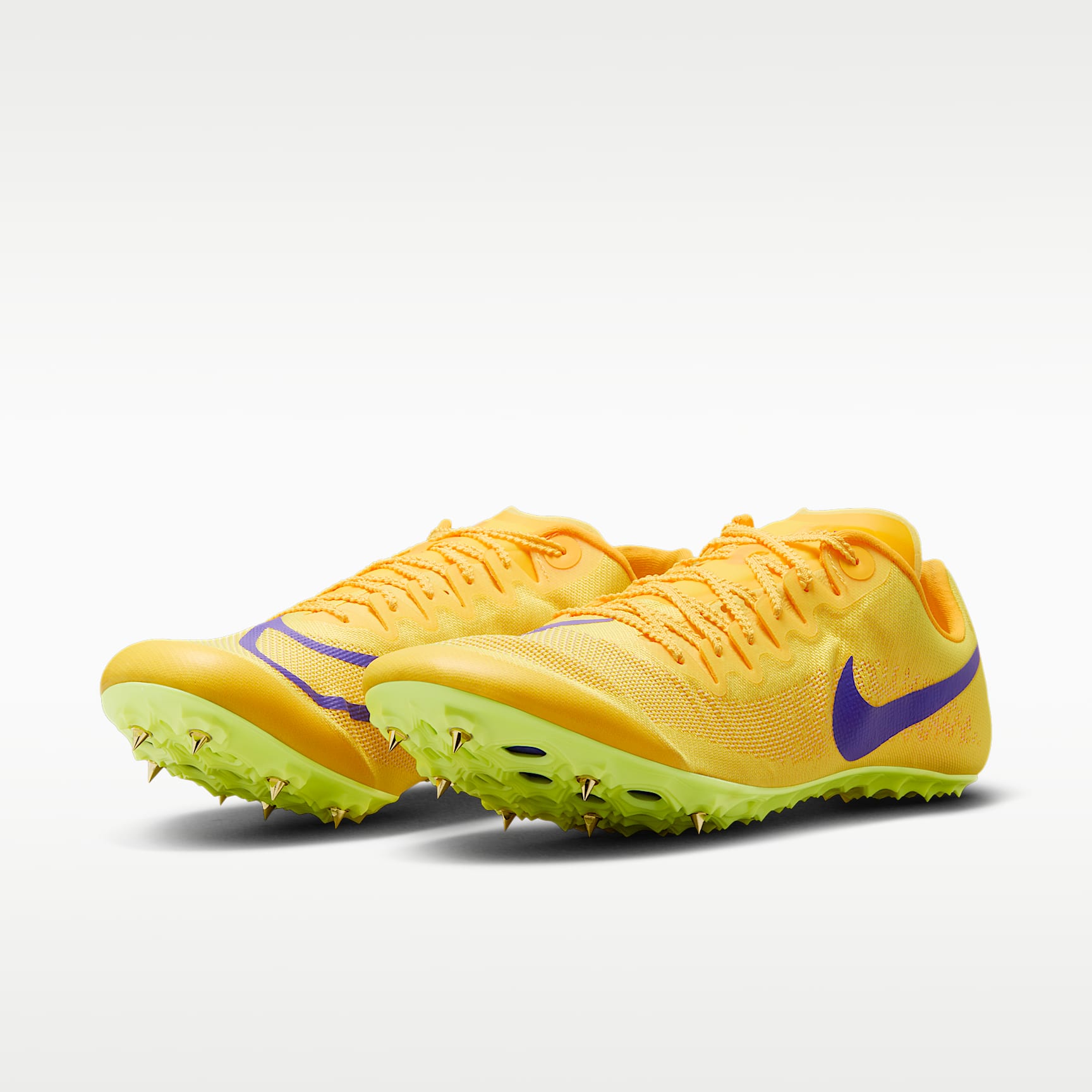 Nike Zoom Ja Fly 4 Laufspikes für Sprints – Citron Pulse/Volt Ice/University Gold/Indigo Burst