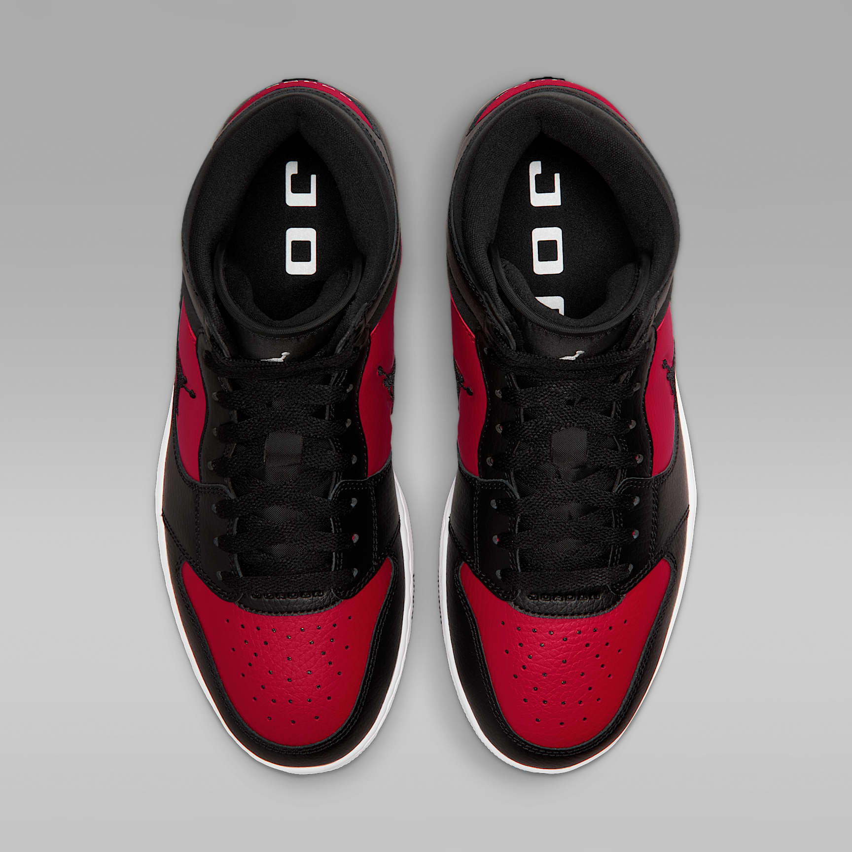 Jordan Court Connect Mid Herrenschuhe – Schwarz/Gym Red/Weiß/Schwarz