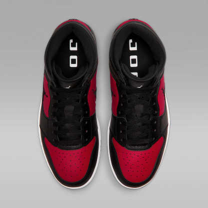 Jordan Court Connect Mid Herrenschuhe – Schwarz/Gym Red/Weiß/Schwarz