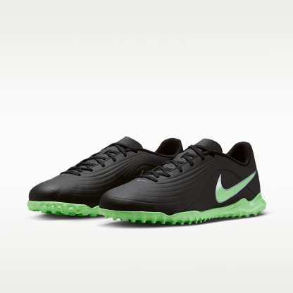 Nike Tiempo Maestro Club Low-Top-Fußballschuh für Turf – Schwarz/Schwarz/Illusion Green