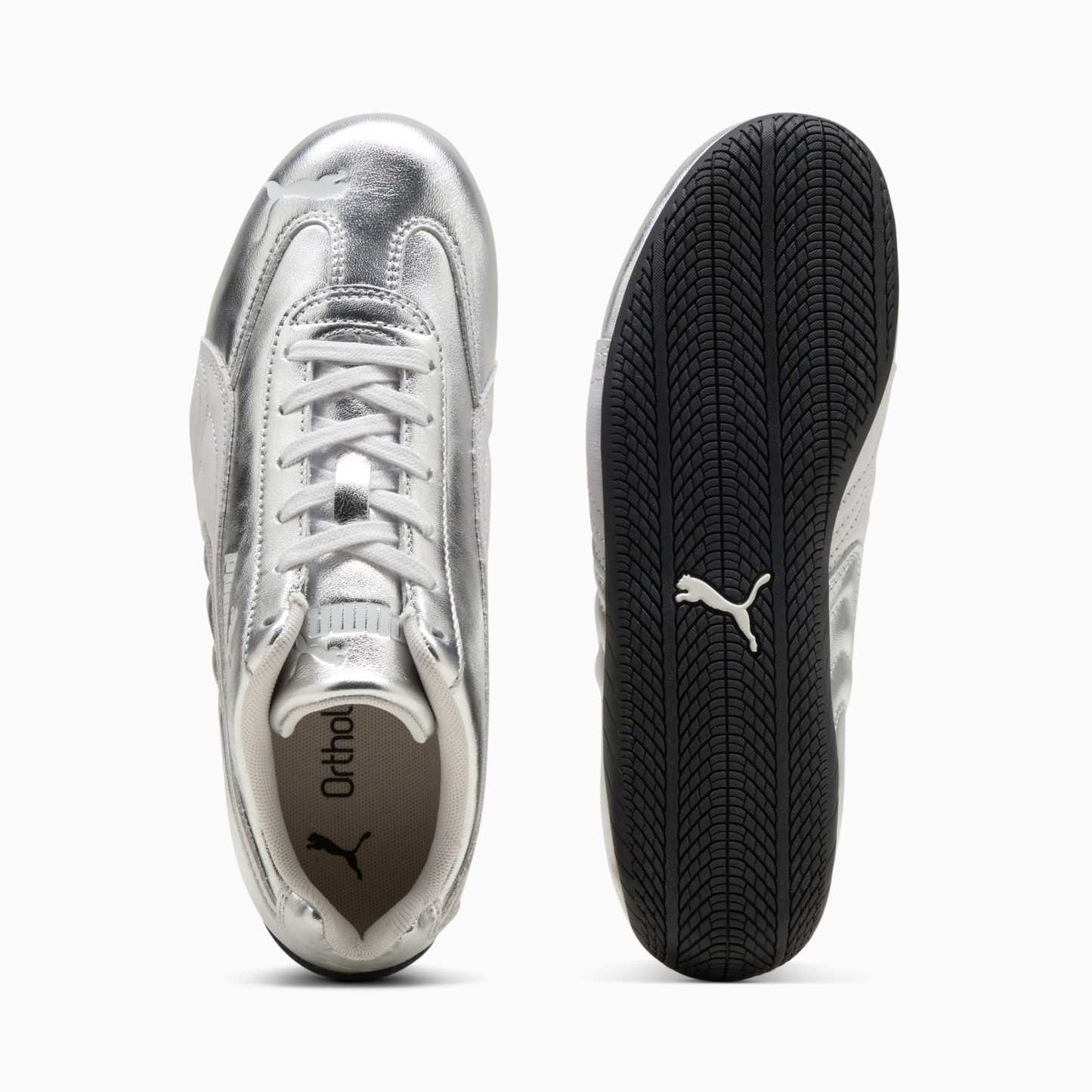 Speedcat Silver Sneakers Damen - Feather Gray-PUMA Black