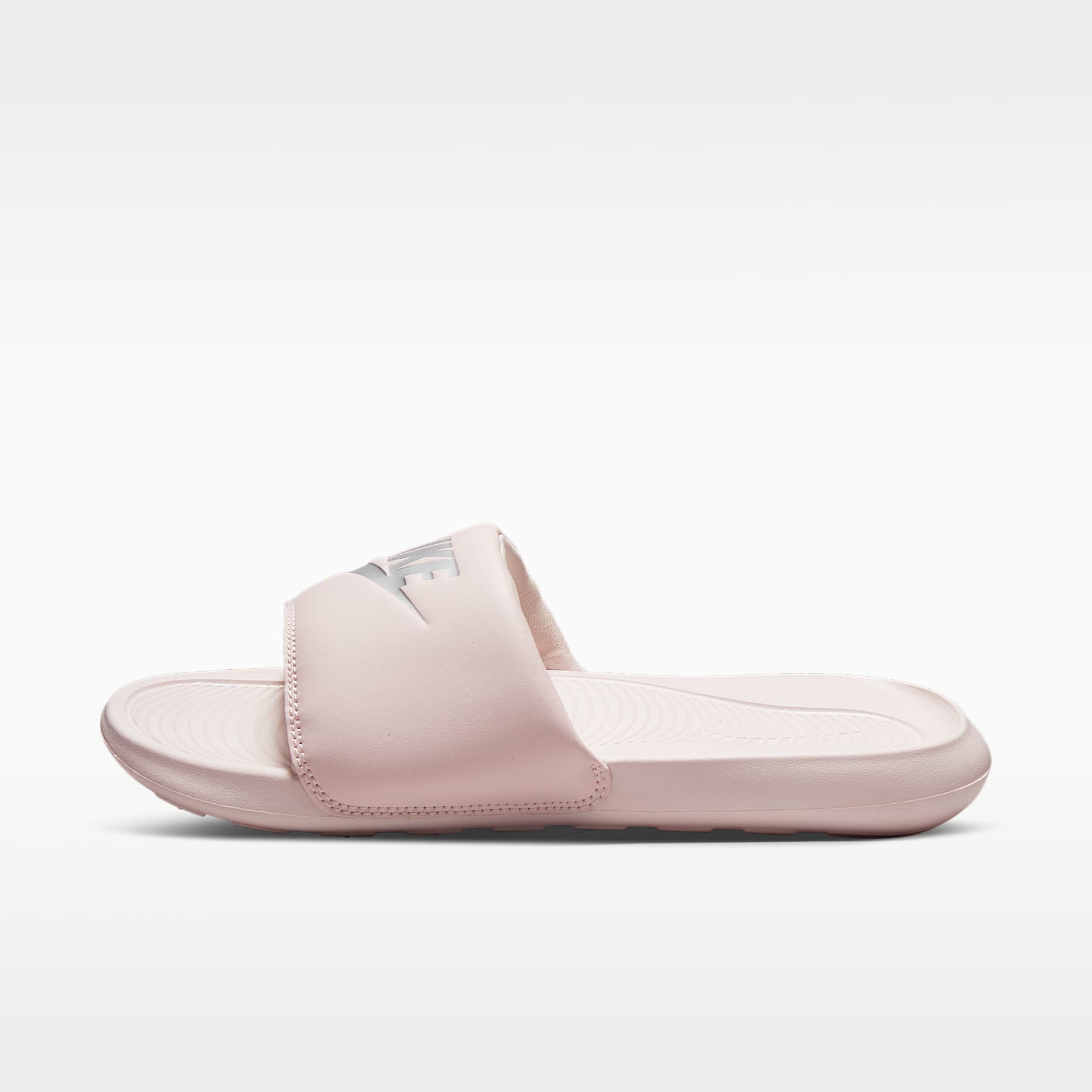 Nike Victori One Damen-Badeslipper – Barely Rose/Barely Rose/Metallic Silver