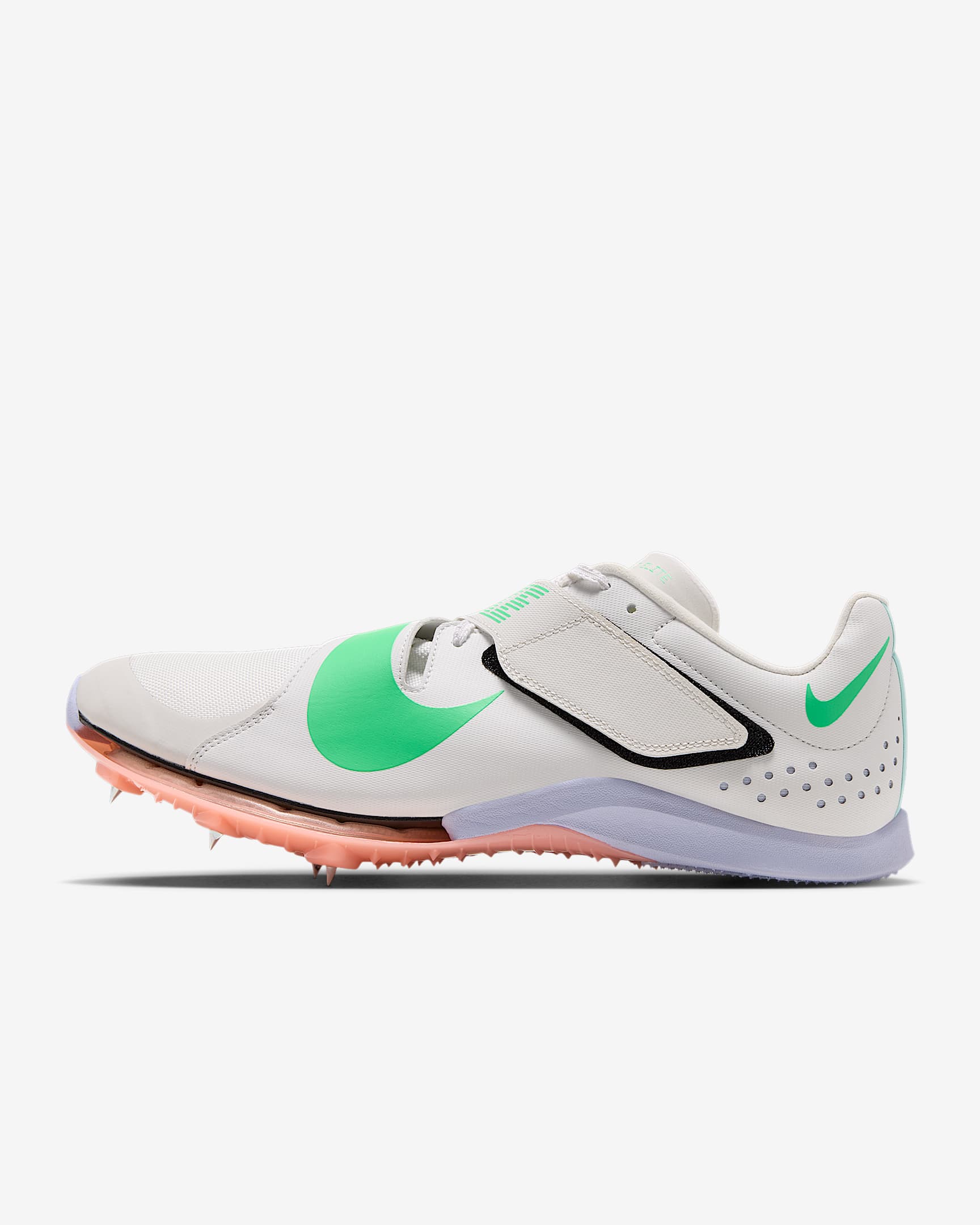 Nike Long Jump Elite Sprung-Spike für Leichtathletik – Summit White/Palest Purple/Jade Ice/Electro Green