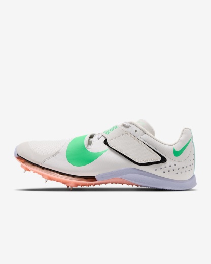 Nike Long Jump Elite Sprung-Spike für Leichtathletik – Summit White/Palest Purple/Jade Ice/Electro Green