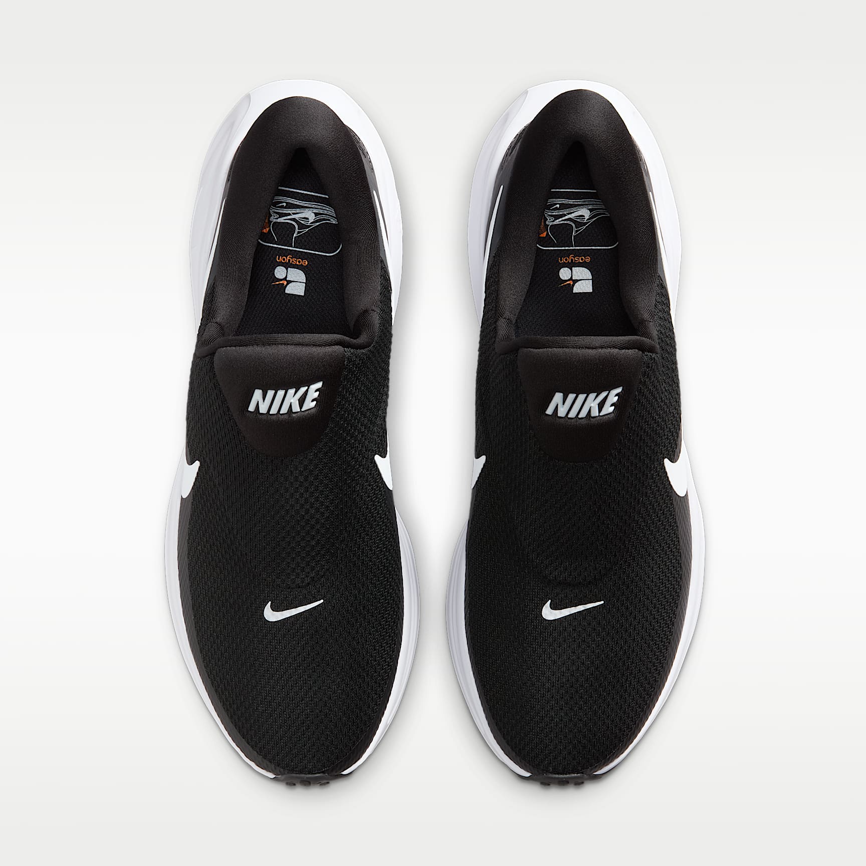 Nike Revolution 8 EasyOn Straßenlaufschuh (Herren) – Schwarz/Anthracite/Wolf Grey/Weiß