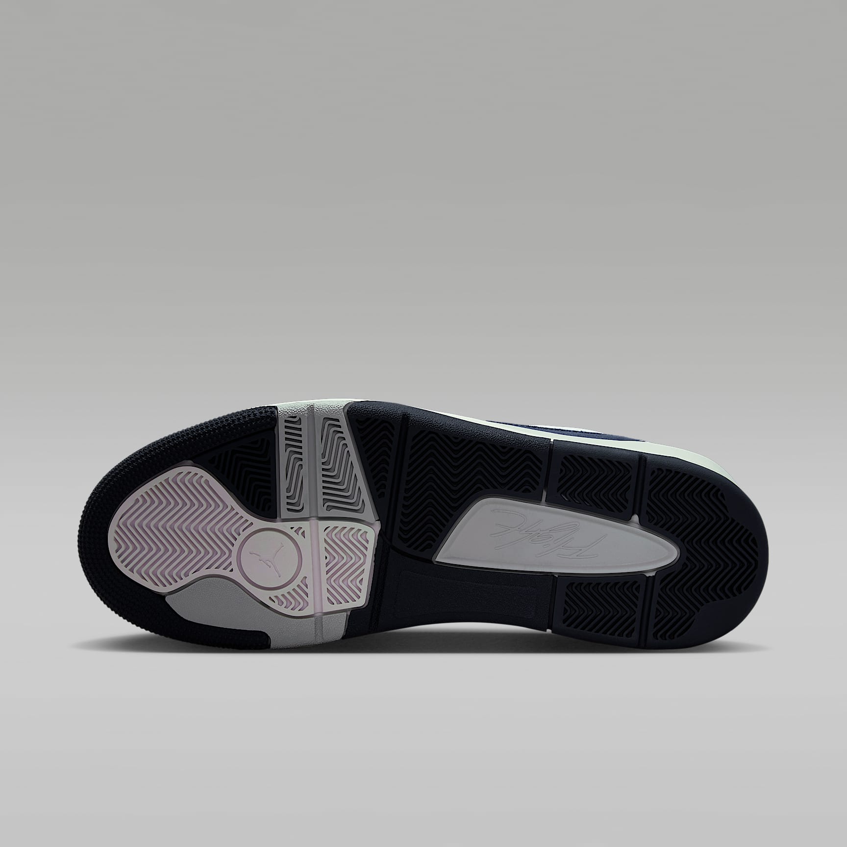 Jordan Flight Court Schuh (Herren) – Weiß/Light Smoke Grey/Obsidian/College Navy