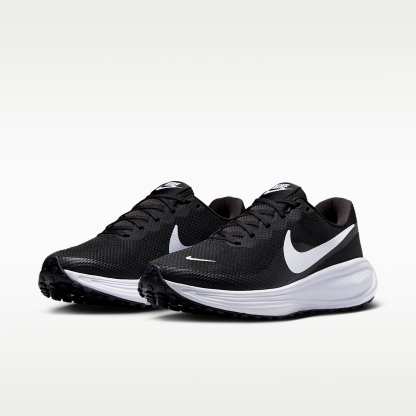 Nike Revolution 8 Straßenlaufschuh (Damen) – Schwarz/Iron Grey/Weiß