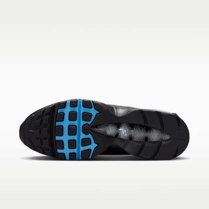 Nike Air Max 95 Big Bubble Tech Schuh (Herren) – Schwarz/Iron Grey/Metallic Silver/University Blue