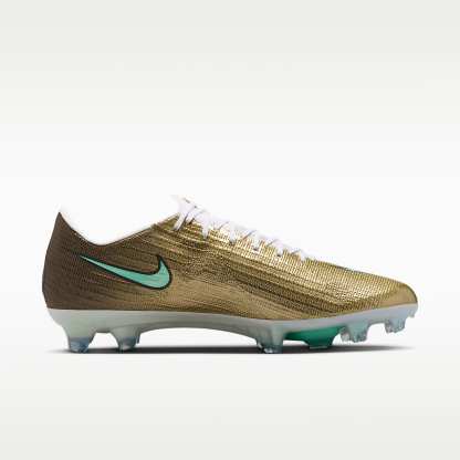 Nike Mercurial Superfly 11 Elite "Kylian Mbappé" Low-Top-Fußballschuh für normalen Rasen – Metallic Gold/Green Glow