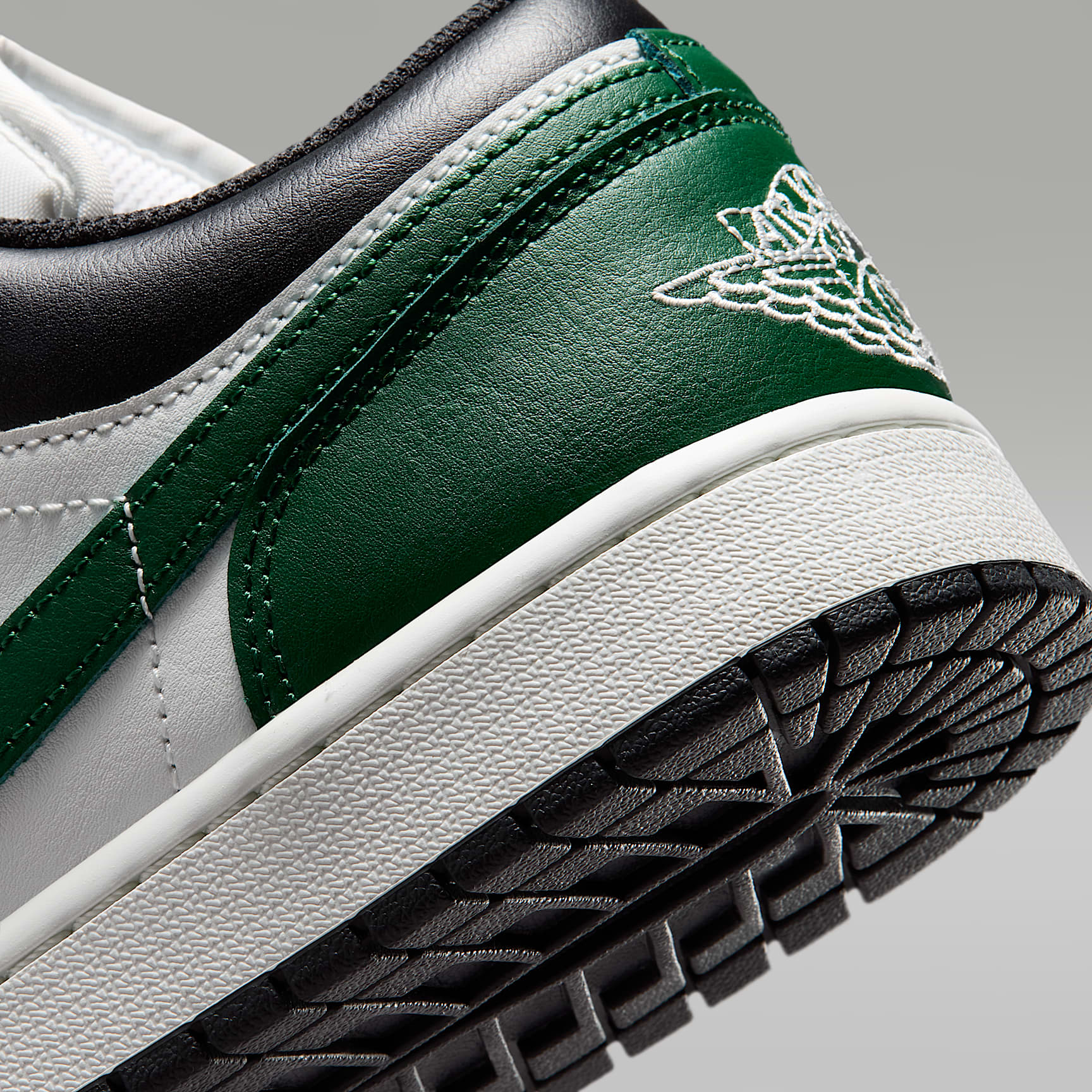 Air Jordan 1 Low Herrenschuh – Schwarz/Gorge Green/Summit White