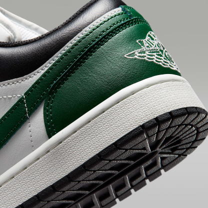 Air Jordan 1 Low Herrenschuh – Schwarz/Gorge Green/Summit White