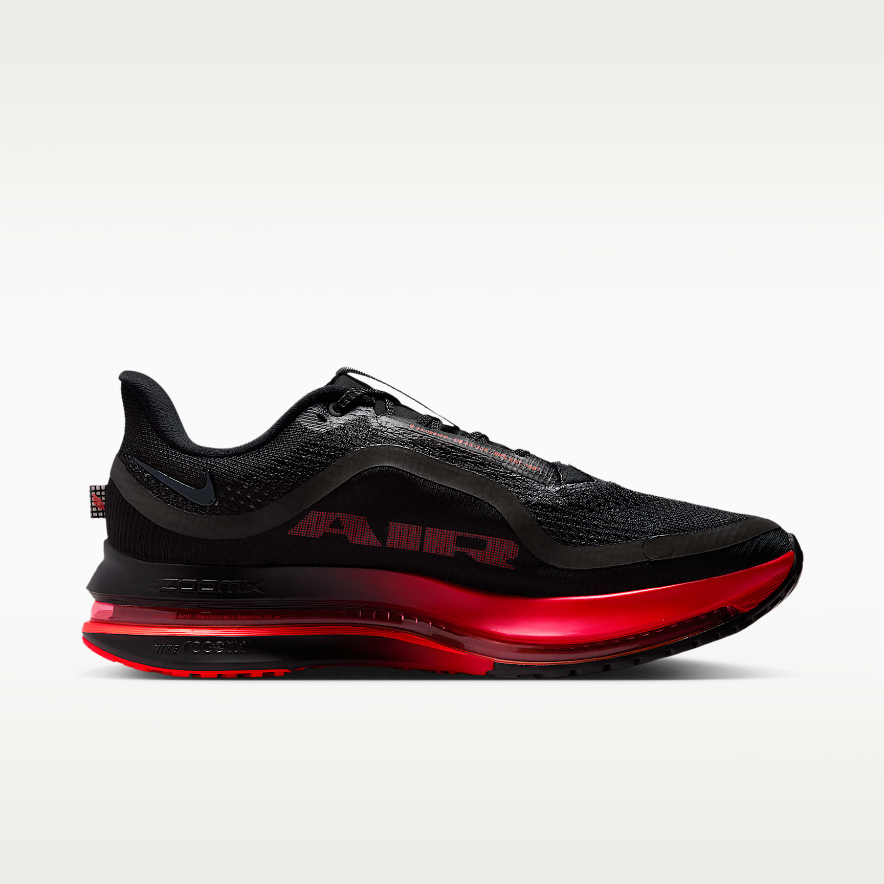 Nike Pegasus Premium Straßenlaufschuh (Herren) – Schwarz/University Red/Bright Crimson/Schwarz