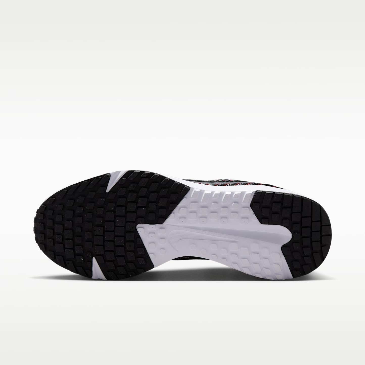 Nike Run Defy Straßenlaufschuh (Herren) – Schwarz/University Red/Weiß/Cool Grey