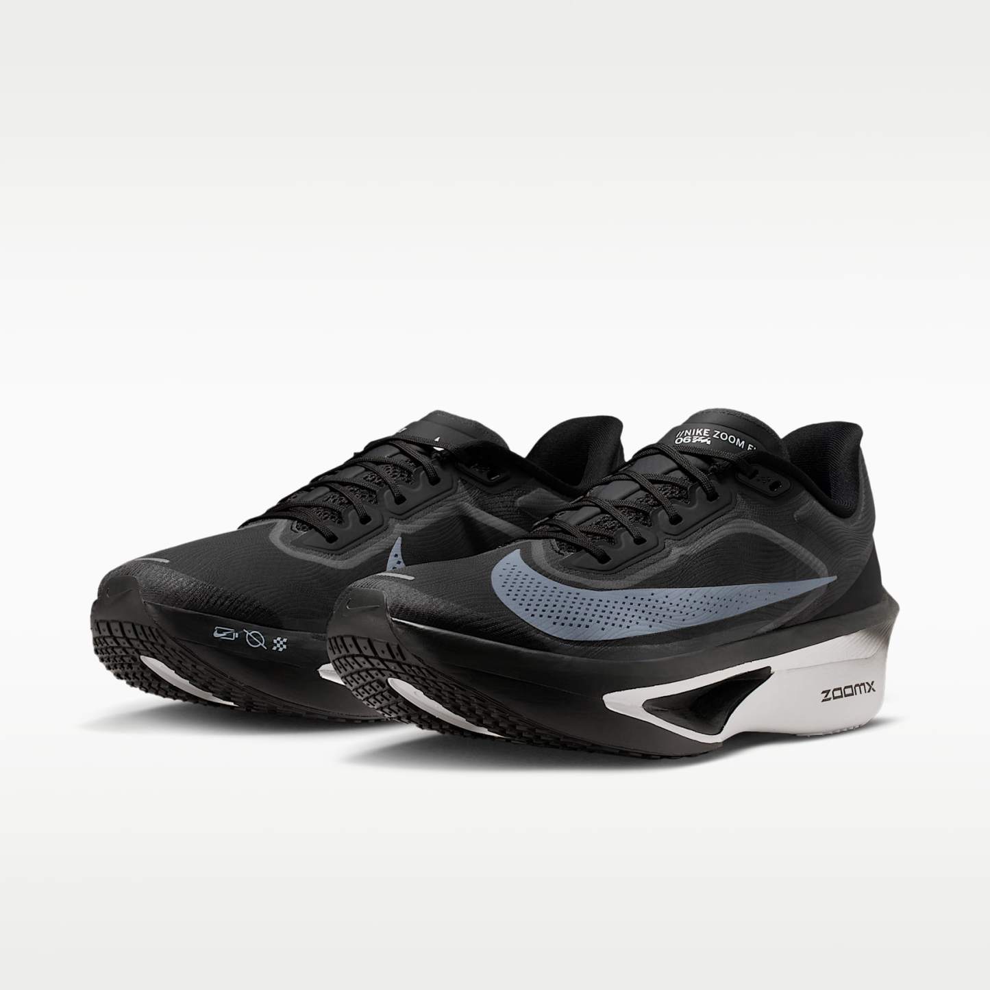 Nike Zoom Fly 6 Straßenlaufschuh für Wettkämpfe (Herren) – Schwarz/Light Smoke Grey/Weiß