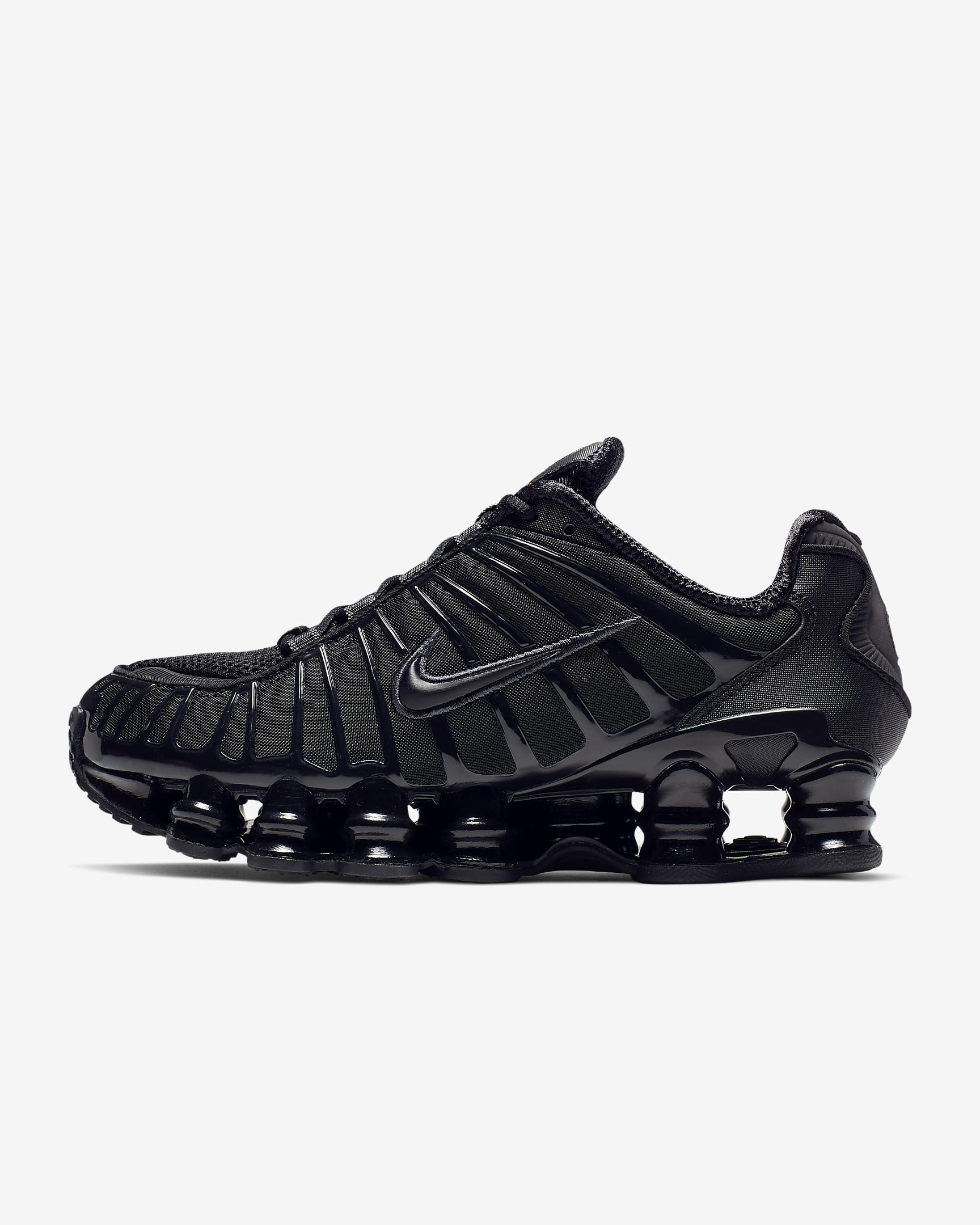 Nike Shox TL Schuh (Damen) – Schwarz/Metallic Hematite/Max Orange/Schwarz