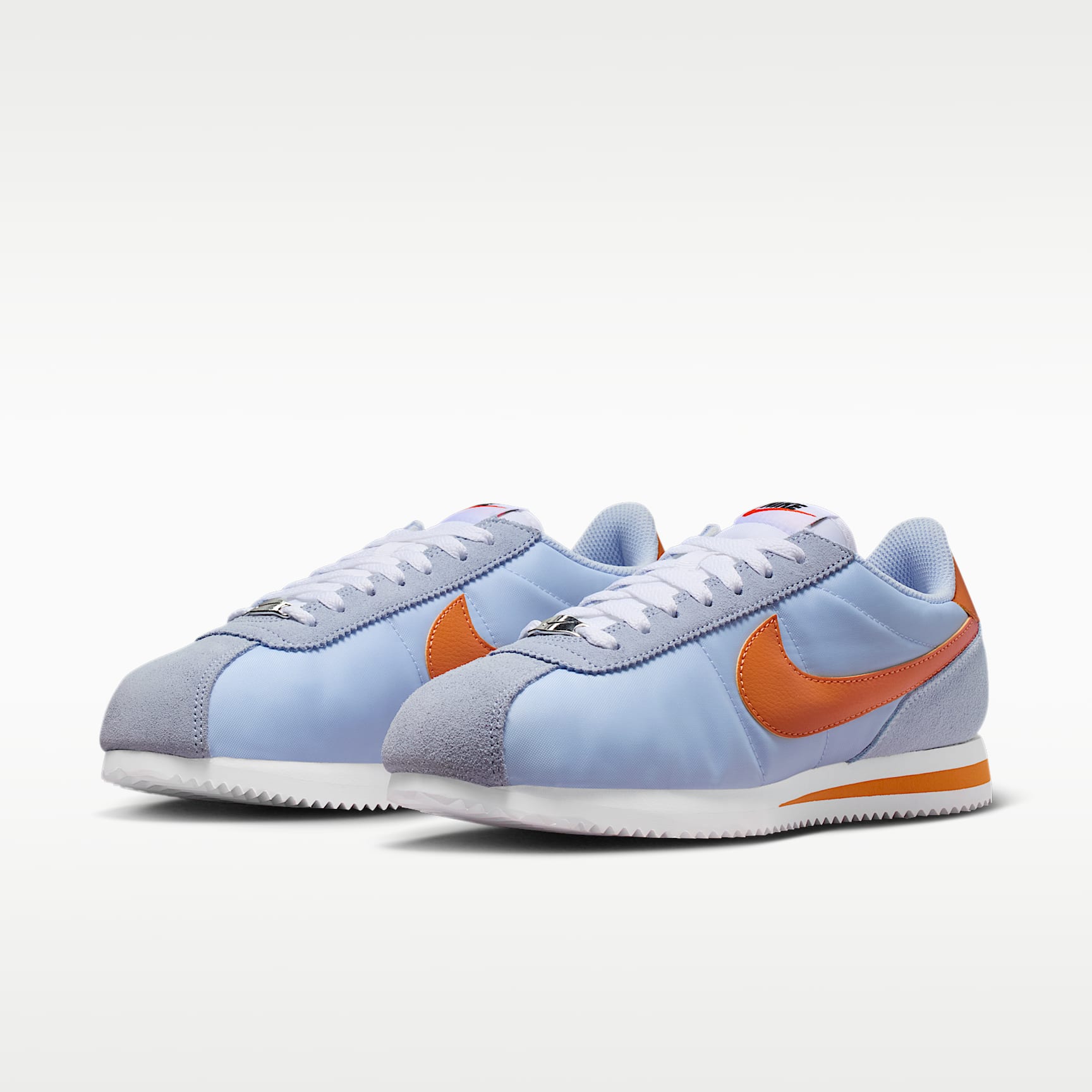 Nike Cortez Textile Schuh (Damen) – Hydrogen Blue/Weiß/Hot Curry