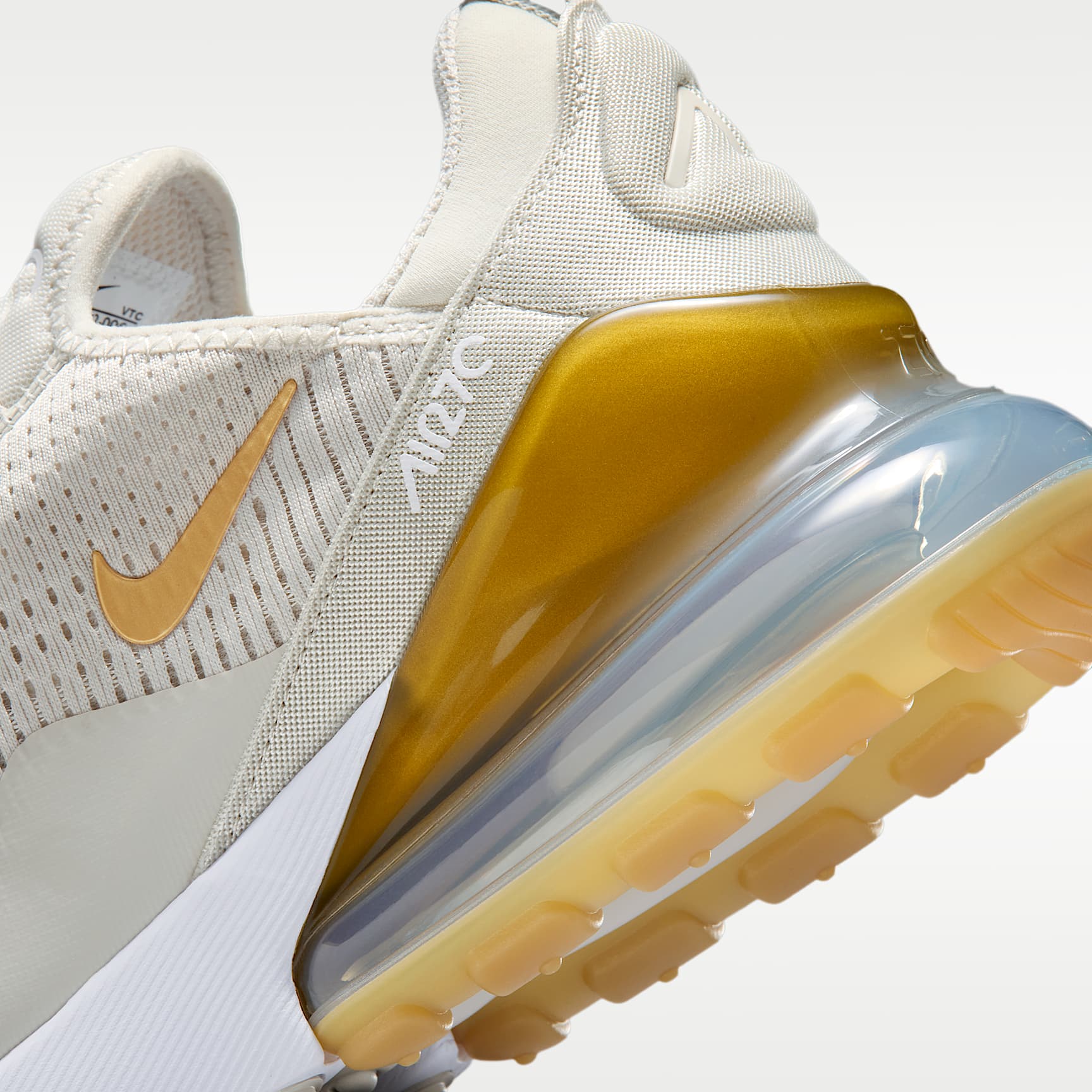 Nike Air Max 270 Damenschuh – Light Bone/Weiß/Metallic Gold