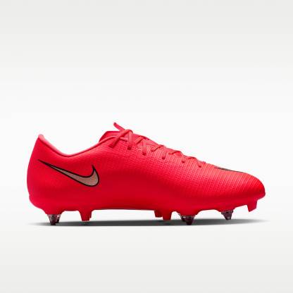 Nike Mercurial Vapor 17 Academy Low-Top-Fußballschuh für weichen Rasen – Bright Crimson/Blur