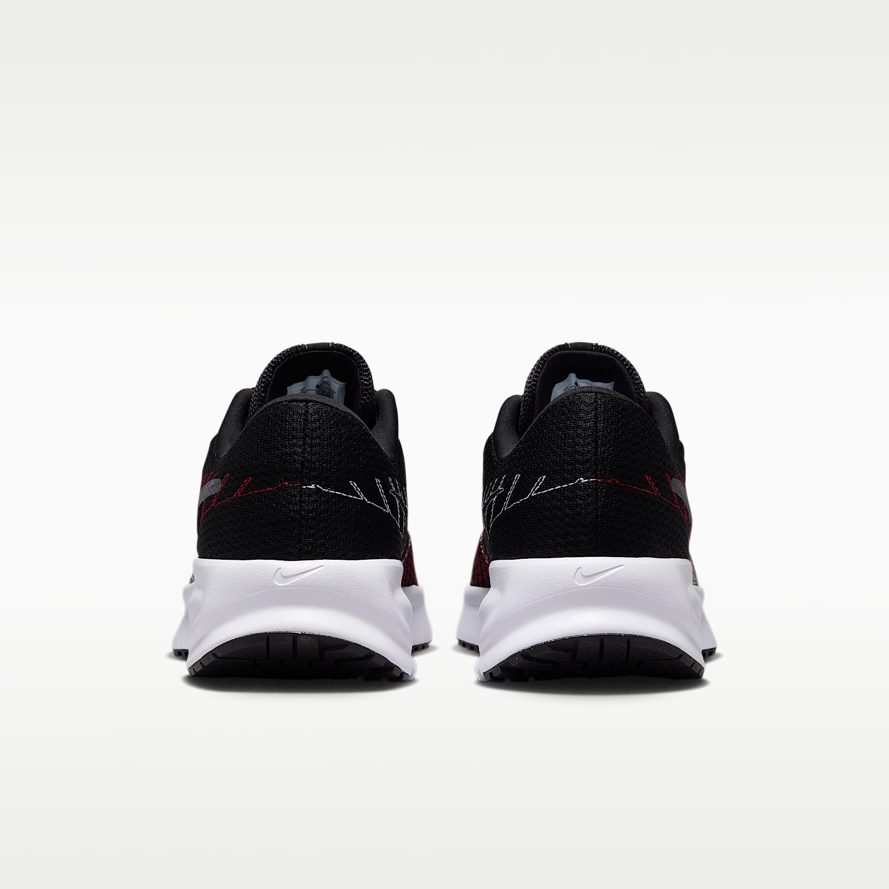 Nike Run Defy Straßenlaufschuh (Herren) – Schwarz/University Red/Weiß/Cool Grey