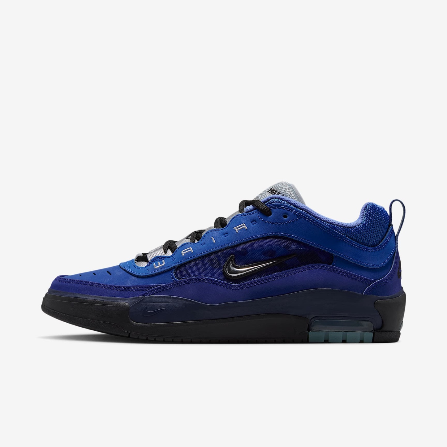 Nike Air Max Ishod Skateboardschuh – Blue Void/Radiant Blue/Bright Blue/Metallic Silver