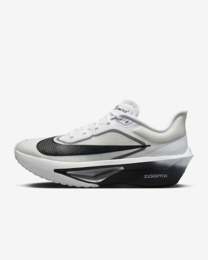 Nike Zoom Fly 6 Straßenlaufschuh für Wettkämpfe (Herren) – Weiß/Smoke Grey/Metallic Silver/Schwarz