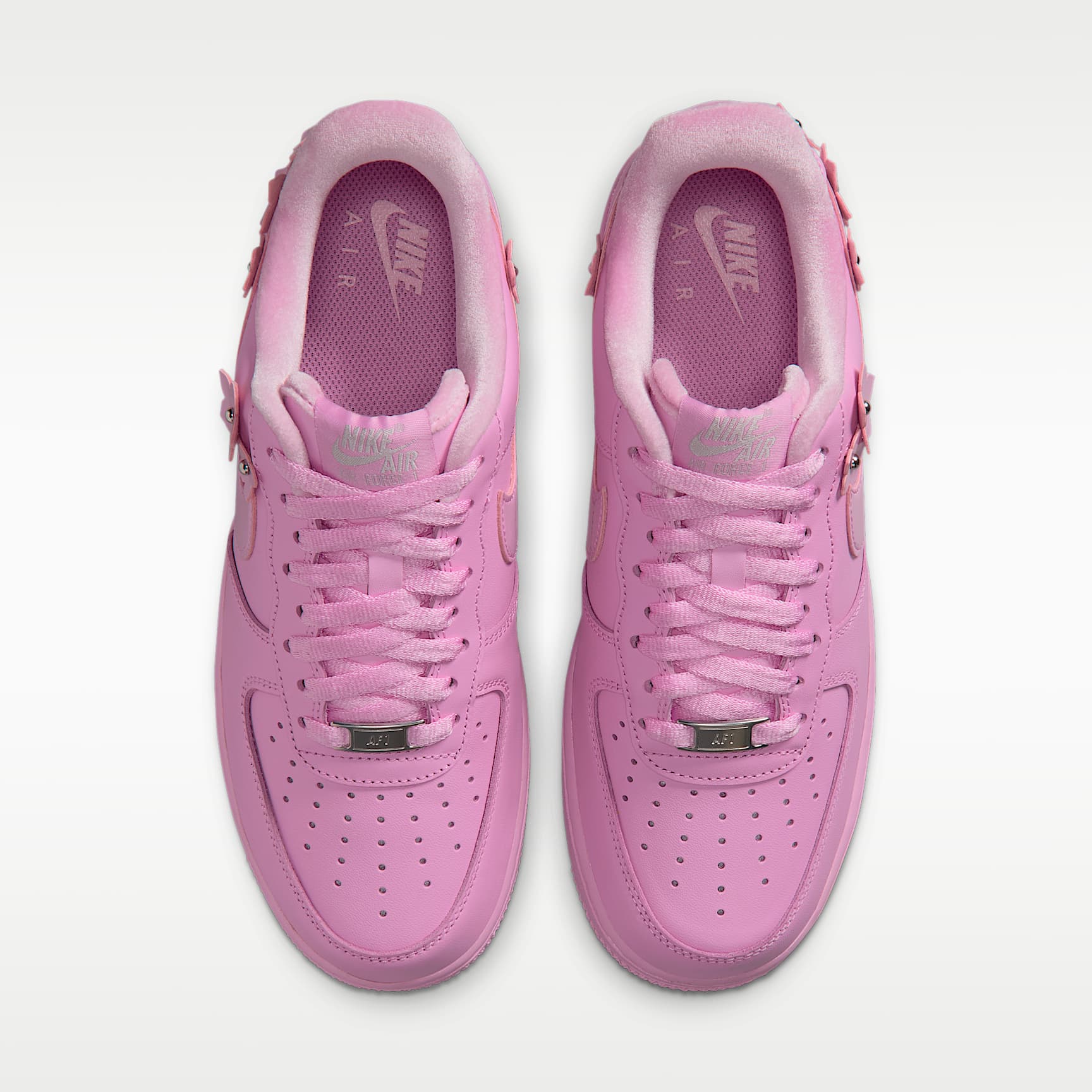 Nike Air Force 1 '07 "Florette" Schuh (Damen) – Pink Rise/Pink Foam/Metallic Silver/Pink Rise