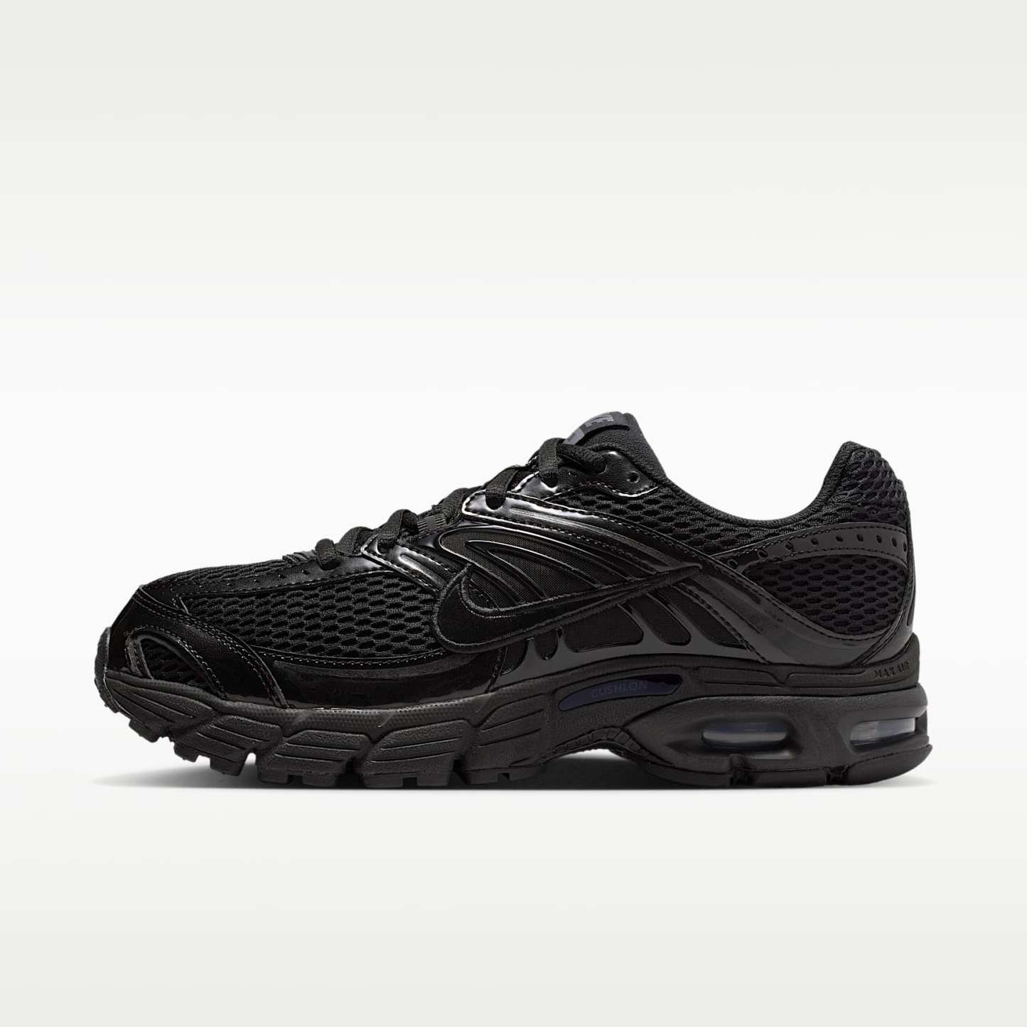 Nike Air Max Moto 2K Schuh mit reflektierenden Akzenten (Damen) – Schwarz/Iron Grey/Metallic Silver/Schwarz