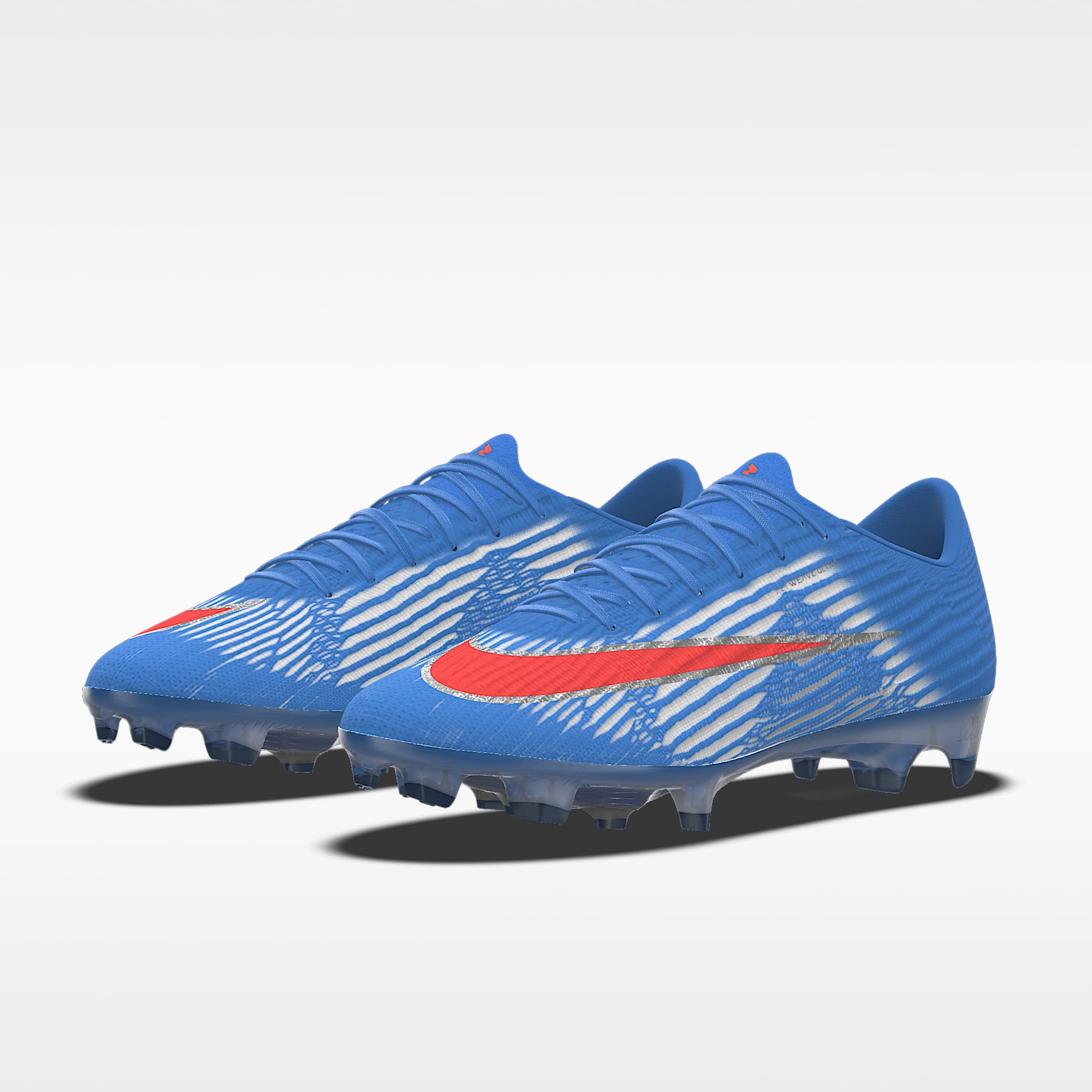 Nike Mercurial Superfly 11 Elite By You personalisierbarer Low-Top-Fußballschuh für normalen Rasen – Light Photo Blue/Light Photo Blue