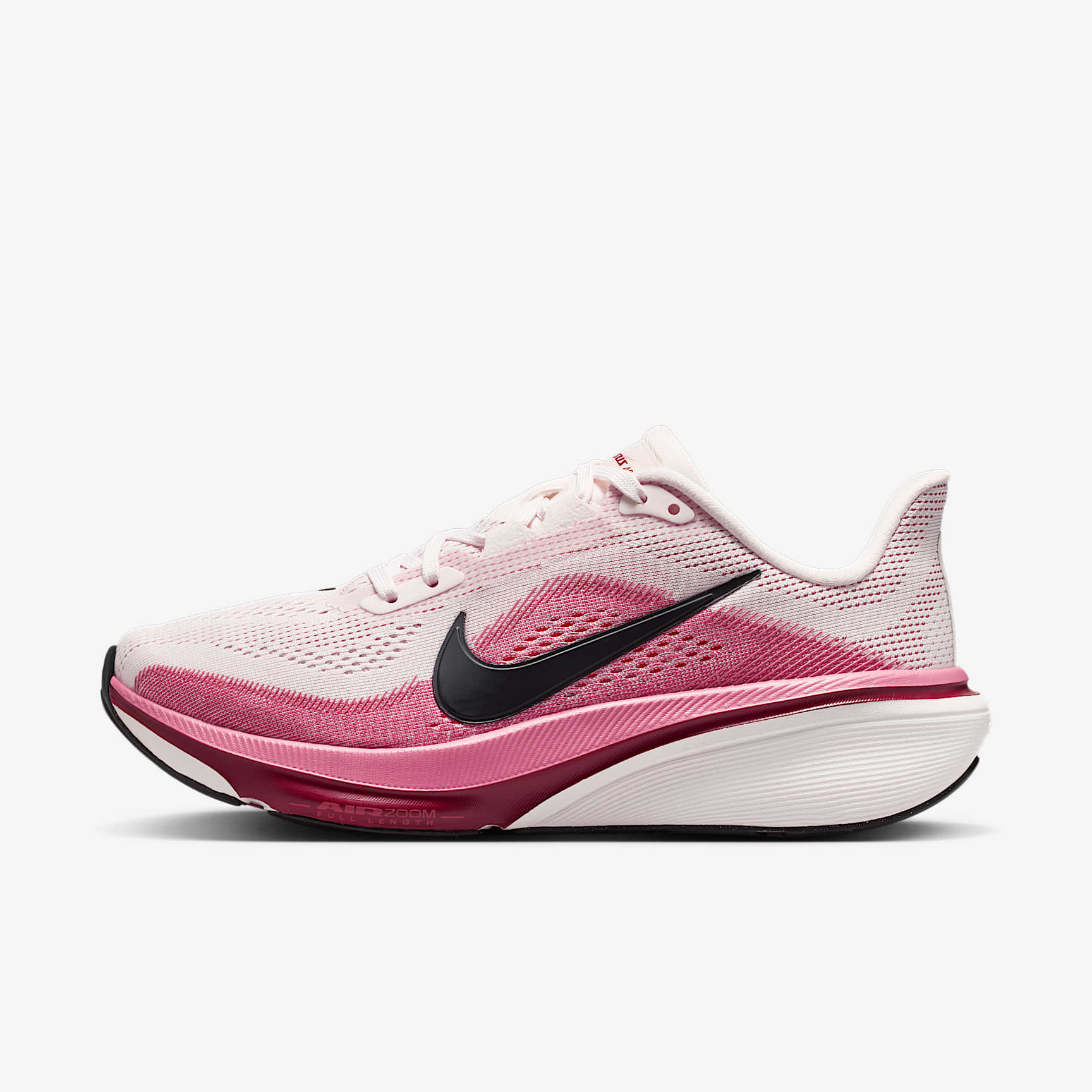 Nike Pegasus 42 Straßenlaufschuh (Damen) – Pearl Pink/Peony/Team Crimson/Schwarz
