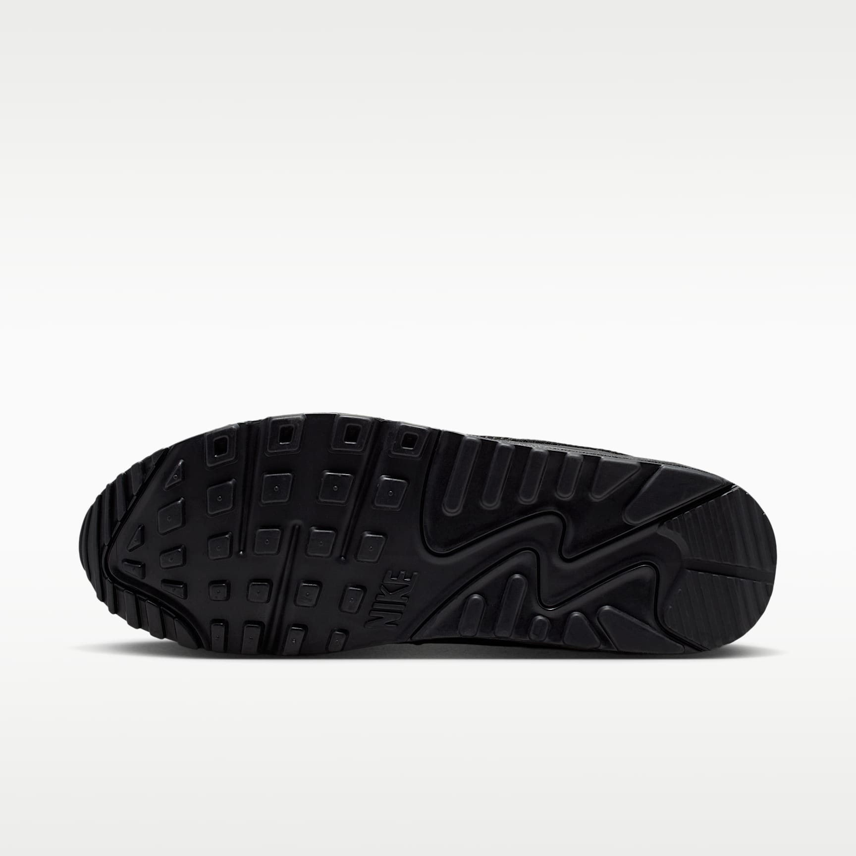 Nike Air Max 90 Schuh (Herren) – Schwarz/Schwarz/Tough Red